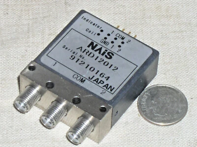 $44.99 • Buy 1 Nais Analyzer Sma Smaf Rf Coaxial Latching Dc-18ghz Line Switch Spdt 12vdc Usa