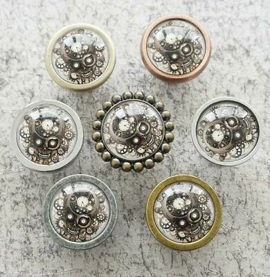 Steampunk Gear Skull Drawer Knobs Pulls Handles Kitchen Cabinet Handle • $5.07