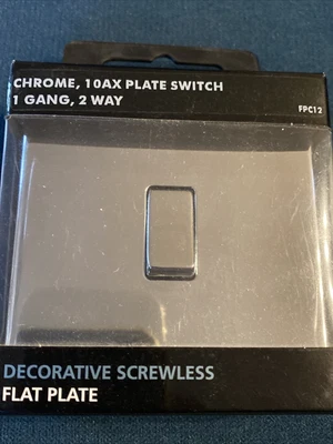 £5 • Buy Chrome Light Switch Cover Plate