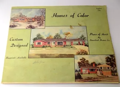 1957 Standard Homes  House Plans Homes Of Color Raleigh NC • $19.99