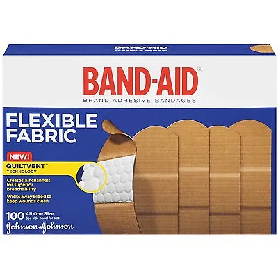 Band-Aid Bandages Flexible Fabric 1  X 3  100ct • $13.95