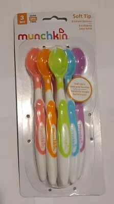 Munchkin 10062 Soft-Tip Infant Spoons - Multi-Color (Pack Of 6) • $10