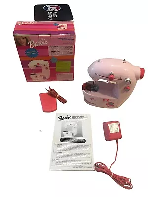 Vintage 2003 Barbie Lightweight Portable Sewing Machine By Jamac - Really Sews • $24.95