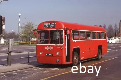 ORIGINAL 35mm BUS SLIDE LONDON TRANSPORT RF330 24/4/75 • £3.99