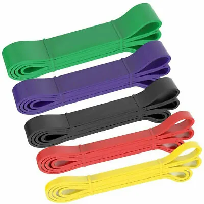$22.95 • Buy 5in1 Heavy Duty Resistance Bands Set 5 Loop For Gym Exercise Pull Up Fitness