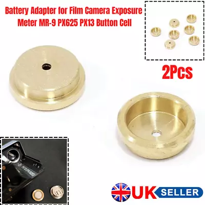 £7.99 • Buy 2Pcs Battery Adapter For Film Camera Exposure Meter MR-9 PX625 PX13 Button Cell