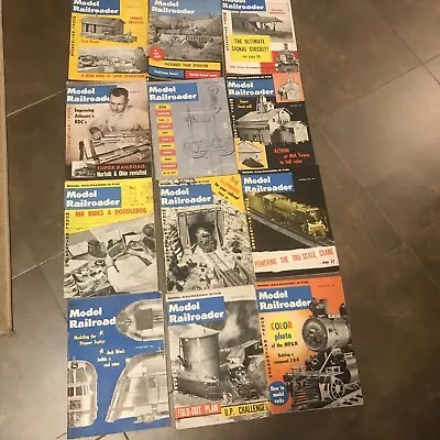 Model Railroader Magazine Lot 0f 12 Vintage Issues 1958-59 • $16