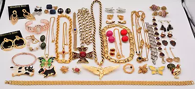 Vintage Jewelry Lot Givenchy Dior Monet 1928 Trifari JBK Avon Napier Coro J38 • $375