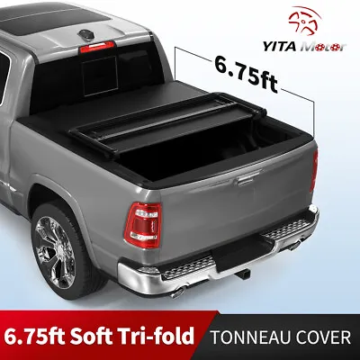 6.75 Ft Bed Tonneau Cover Soft Tri-fold For 17-24 Ford F-250 F-350 Super Duty • $170.99