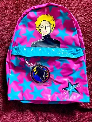 Madonna Hot Pink School Bag Back Pack 1990 Promo Tags Breathless Mahoney Disney • $85