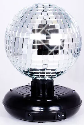 £19.99 • Buy Cheetah 6 Inch Free Standing Rotating Mirror Silver Ball Kit Disco Party Lights
