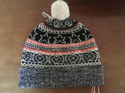 White Stuff Women's Star Fairisle Beanie Hat New With Tags • £5