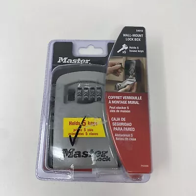 Master Lock 5401D Wall Mounting Lock Box Holds 5 Keys • $24.99