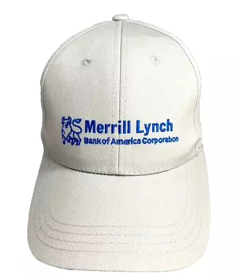 Merrill Lynch Baseball Hat Bank Of America Corporation Adjustable Embroidered • $22.49