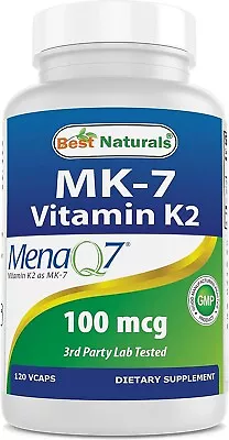 MK-7 Vitamin K2 100 Mcg 120 Vcaps • $39.88