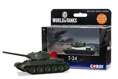 Corgi World Of Tanks 91208 Soviet T-34 Tank Diecast Model • $19.10