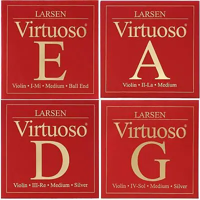 Larsen Virtuoso Violin String Set - 4/4 Size Ball-end E • $91.10