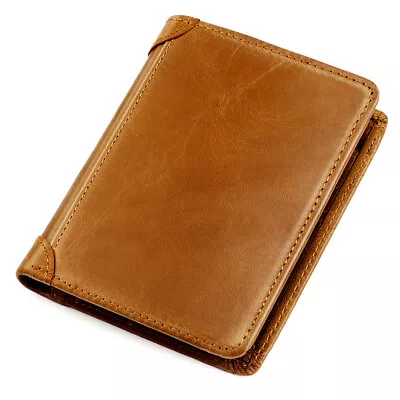 Men's RFID Blocking Short Wallets Trifold Mini Purse Card Holder Small Pocket • $10.85