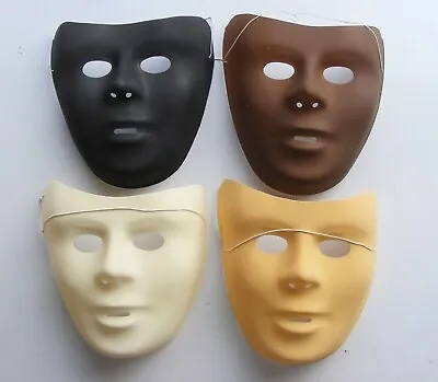 4 Or 12 Full Face Multicultural Masks To Decorate Children's Crafts Fancy Dress • £7.95