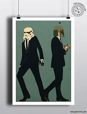 DAFT PUNK - STAR WARS Mashup Minimalist Poster Minimal Art Posteritty Boba Fett • £4.50