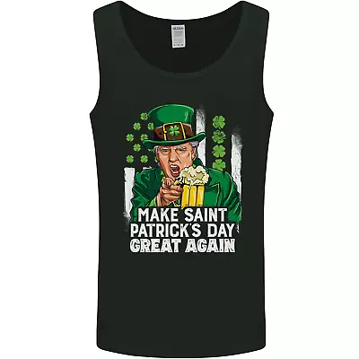 $12.32 • Buy St Patricks Day Great Again Donald Trump Mens Vest Tank Top