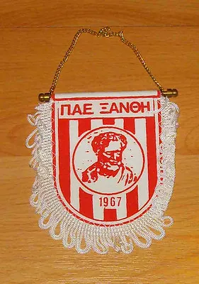 Rare Football Soccer Pennant  GREECE  FC XANTHI ΕΛΛΑΔΑ FC ΞΑΝΘΗ • $25