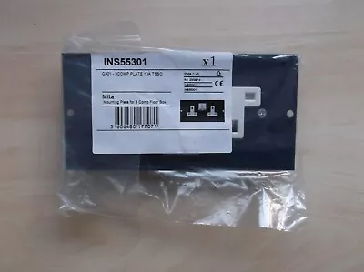 £7 • Buy Mita 2 Gang  Switch Socket For 3 Comp Floor Box Ins55301. New.