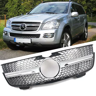 For 2007-2009 Mercedes-Benz X164 GL350 GL450 Diamond Style Front Grille Chrome • $120.60