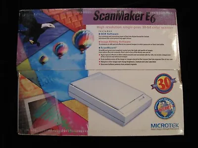 NEW Vintage Microtek Scanmaker E6 MRS-1200E6 Flatbed Scanner With Software NOS! • $199.99