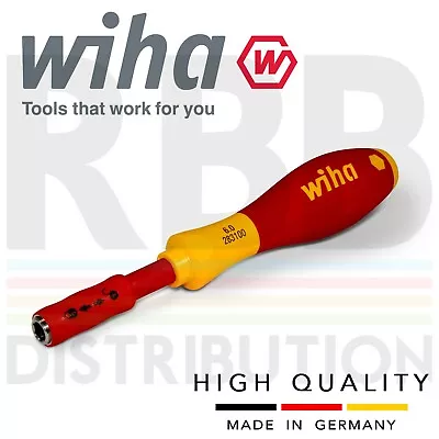 Wiha Screwdriver Bit Holder Hex Head 1000v VDE Electrician For Slim Bits 34577 • £24.99