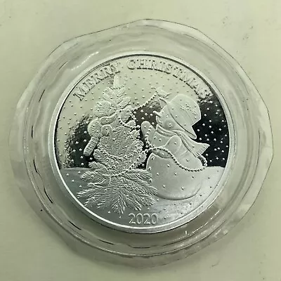 2020 Merry Christmas Snowman 1 Oz .999 Silver Coin • $11.50