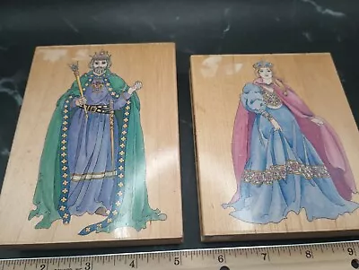 KING & QUEEN Stamps Happen Rubber Stamps 80095 Castle Fairytale Fantasy Medieval • $15