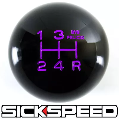 Black/purple Bye Felicia Shift Knob For 5 Speed Short Throw Shifter 12x1.25 K03 • $33.90