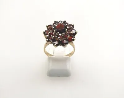 9ct Garnet Flower Ring • £270