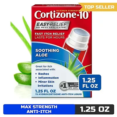 Cortizone-10 Max Strength Anti-Itch Liquid With Aloe 1.25oz • $9.50