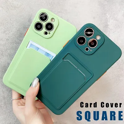 $4.99 • Buy Card Holder Wallet Case For IPhone 14 13 Mini 12 11 Pro Max XS XR 7 8 Plus Cover