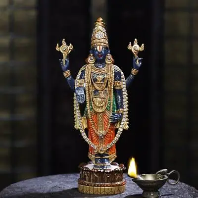Tirupati Balaji Statue Shree Venkateswara Idol 12  Vishnu Lord Religious Pooja  • $131.95