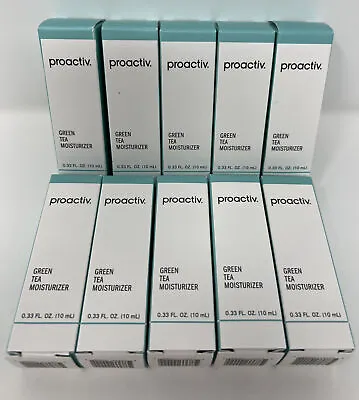 10X NEW PROACTIV Green Tea Moisturizer .33 Oz. NIB Travel/Sample Size  F63 • $31.96