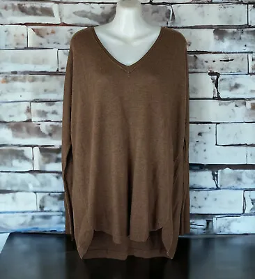 MOSSIMO SUPPLY CO Womens Waffle Knit Brown Camel Long Sleeve Sweater XXL NWT • $7.99