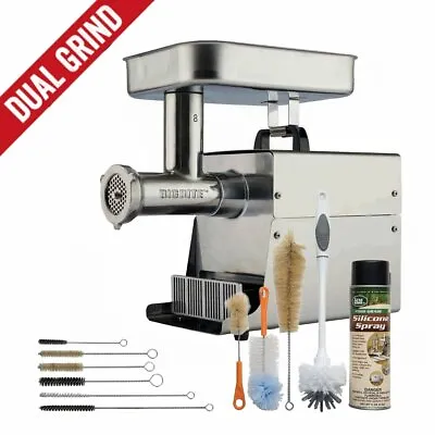 LEM Dual Grind #8 Big Bite Meat Grinder + 11pc Grinder Cleaning Kit • $479.99