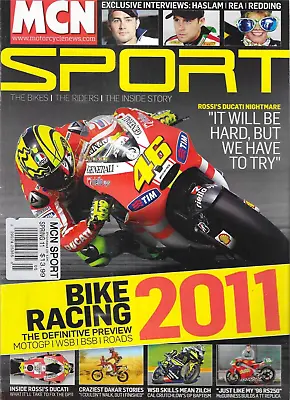 MCN Sport Magazine Bike Racing MotoGP World Superbikes Road Riders Dakar 2011 • £16.59