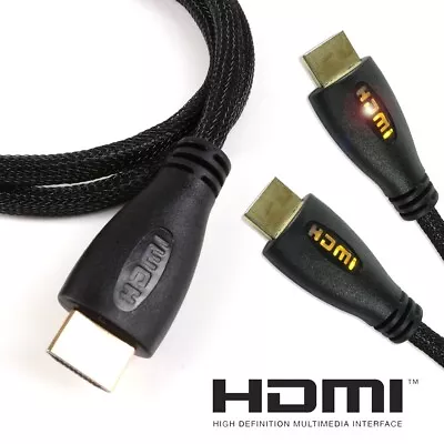 3 METRE LONG YELLOW 4K HDMI TO HDMI CABLE Sky TV PS4 Nintendo Switch Xbox One 3D • £6.97