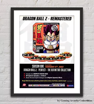 Dragon Ball Z Season One DVD Glossy Promo Ad Poster Unframed G6232 • $14.98