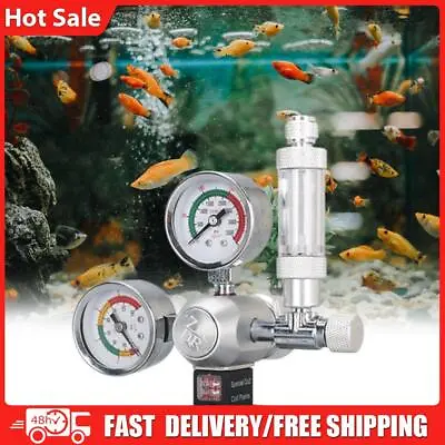 DIY Aquarium CO2 Regulator Bubble Counter Solenoid Kit Fish Tank Accessories • £31.91