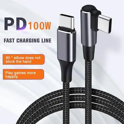$3.85 • Buy 90DEGREE Right Angle USB Type C Fast Data Sync Charger Charging Cable Lead Wires