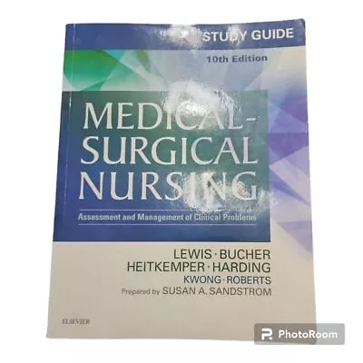 Lewis Medical Surgical Nursing Tenth Edition Study Guide Nursing Book Nursing • $25