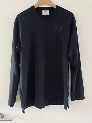 Y3 Adidas Yohji Yamamoto; Long Sleeve Logo Shirt Men’s Small; Balck • £35