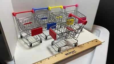 5 Miniature Doll Shopping Carts • $10