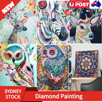 $9.88 • Buy DIY 5D Diamond Painting Arts Full Drill Rhinestone Embroidery Cross Stitch Kits
