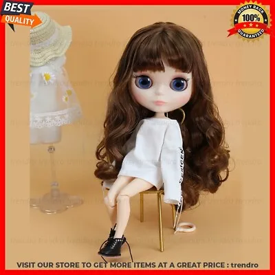 12  Nude Blyth Doll From Factory White Skin Matte Face Brown Hair Joint Body • $27.97